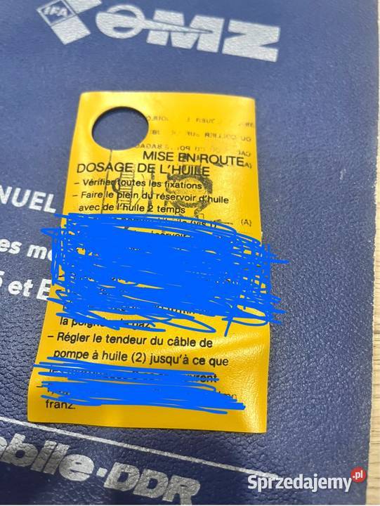 Instrukcja na dozownik mz etz 250 pierwsza gen Wola Raniżowska