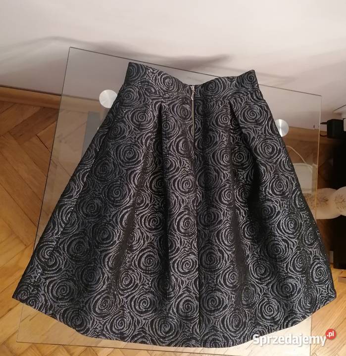 NOWA BŁYSZCZĄCA SPÓDNICZKA MINI W RÓŻE R36 Łódź