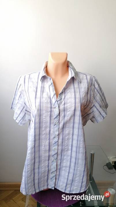 KOSZULA DAMSKA CASUAL W PASY RUK 22EUR 4850 Łódź