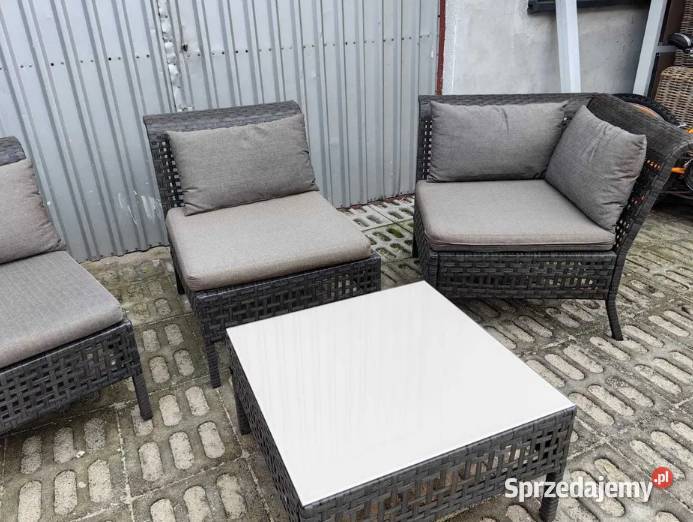 Zestaw mebli rattanowych narożnik sofa ogrodowa Zestawy mebli ogrodowych Bydgoszcz sprzedam