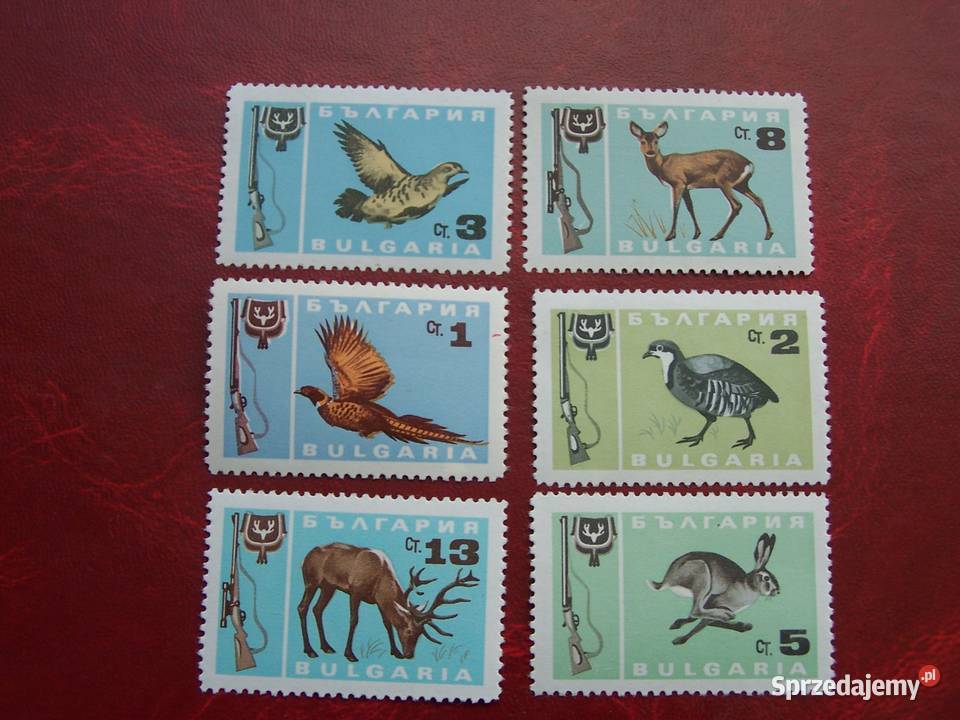 Bułgaria 1967 MNH Mi 169196 Fauna Zwierzęta Tychy