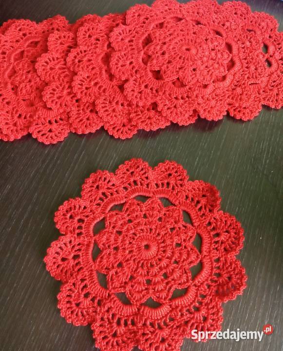 Szydełkowe serwetki łódzkie Drzewica