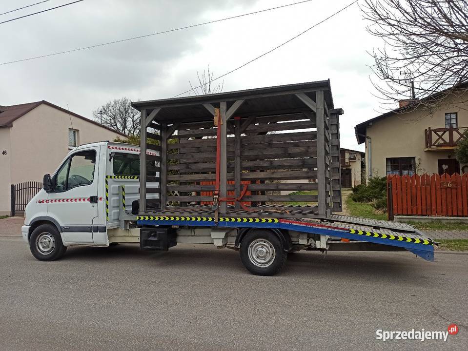 Laweta transport pojazdów maszyn rolniczych Woźniki