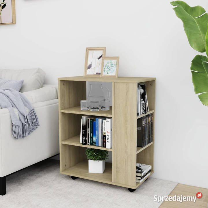 Szafka na kółkach dąb sonoma 60x35x75 WM808452 Pozostałe Warszawa