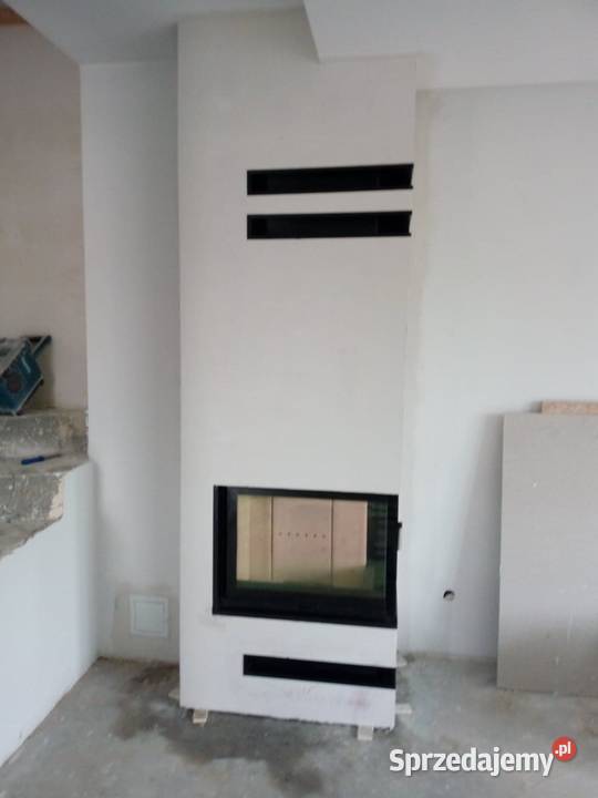 kominek narożny z zabudową profesjonalny montaż Poznań