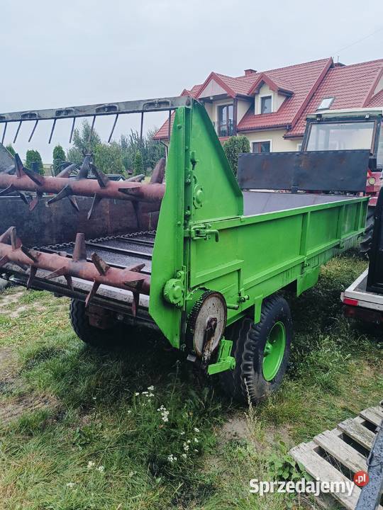 Rozrzutnik obornika przyczepa jednoosiowa mazowieckie Ciachcin sprzedam