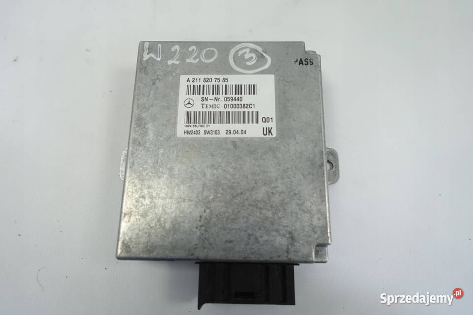 Mercedes W220 32 CDI STEROWNIK moduł A2118207585 lubelskie Rudka