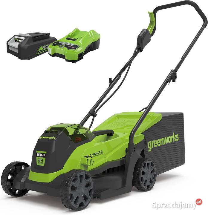 Greenworks GD24LM33K2 Kosiarka akumulatorowa 24V Rzeszów sprzedam