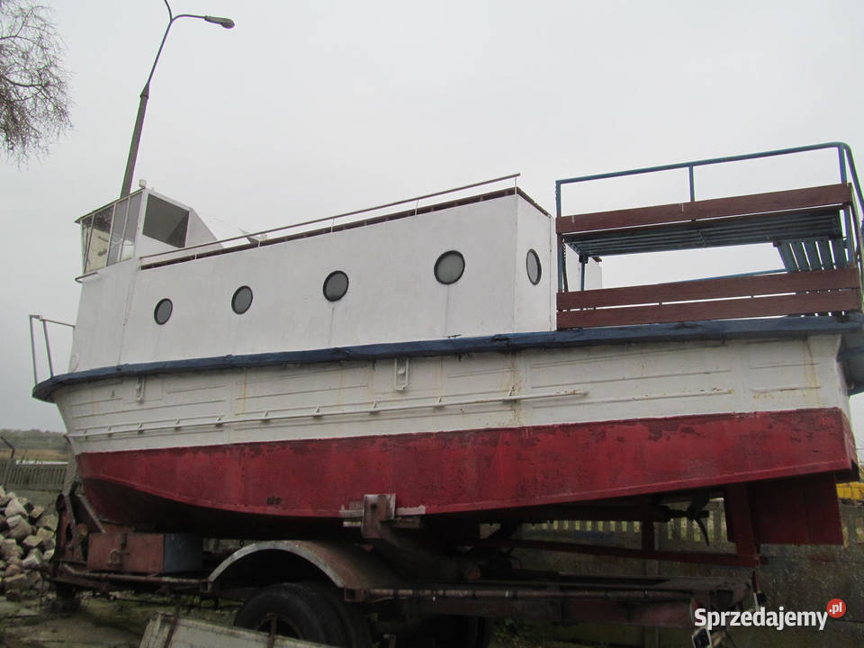 Jacht stalowy wycieczkowy 12sto osobowy Łodzie i motorówki Ostrów Wielkopolski