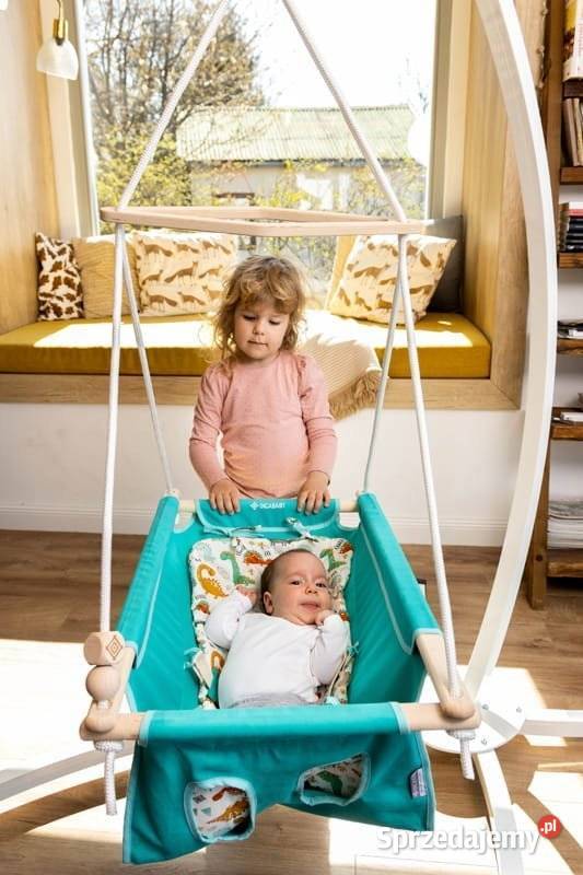 huśtawka niemowlaka Baby Boho turkusowy dragon Huśtawki Kraków