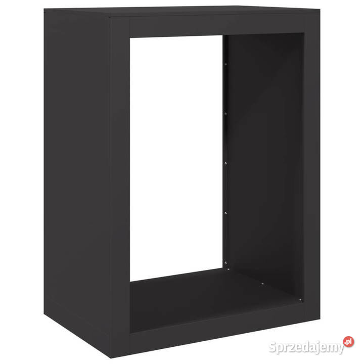 Stojak na drewno opałowe czarny 60x40x80 stalowy Warszawa