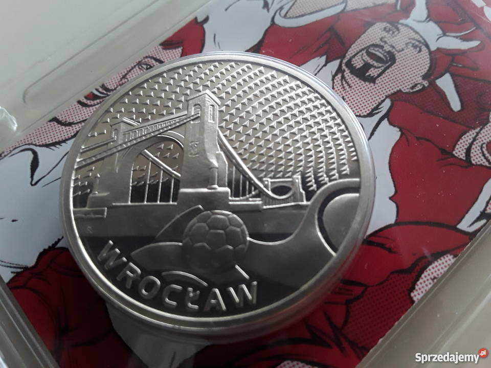 Srebrny numizmat Mistrzostwa Euro 2012 Wrocław Warszawa sprzedam