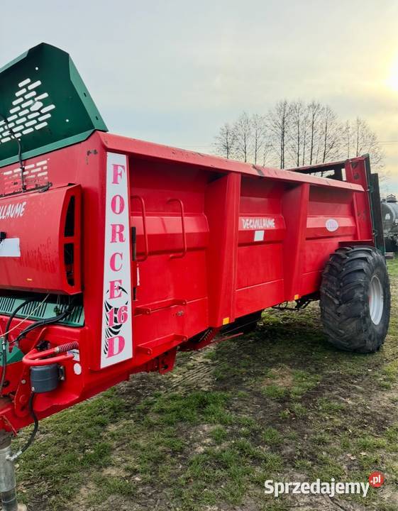 Rozrzutnik obornika Deguillaume Force 16 D 2016r Myszyniec