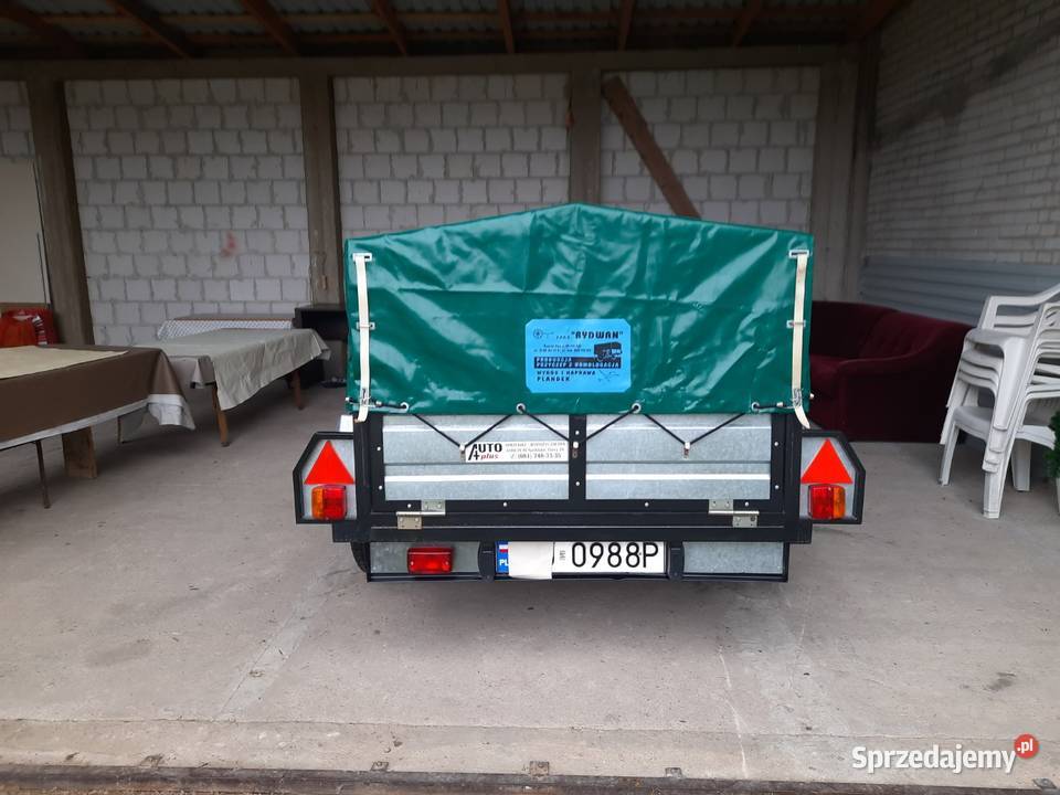 Oryginalna przyczepka RYDWAN 205x130 z plandeką mazowieckie Boguty-Pianki