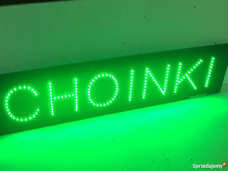 Choinki LED reklama 230V 100x25 zewnętrzna Pomiechówek