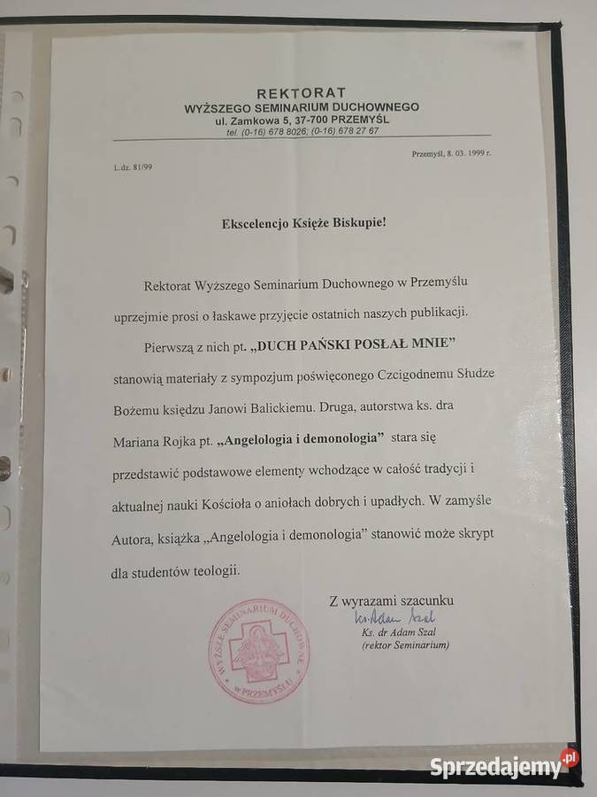 Autograf abpa Józefa Michalika wymienię Przemyśl