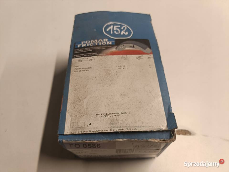 Fiat Uno Panda TYLNE SZCZĘKI HAMULCOWE tył Rudka