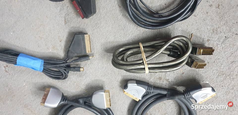 Kabel Przewód EURO SCART okazja Mragowo TV i Video Mrągowo