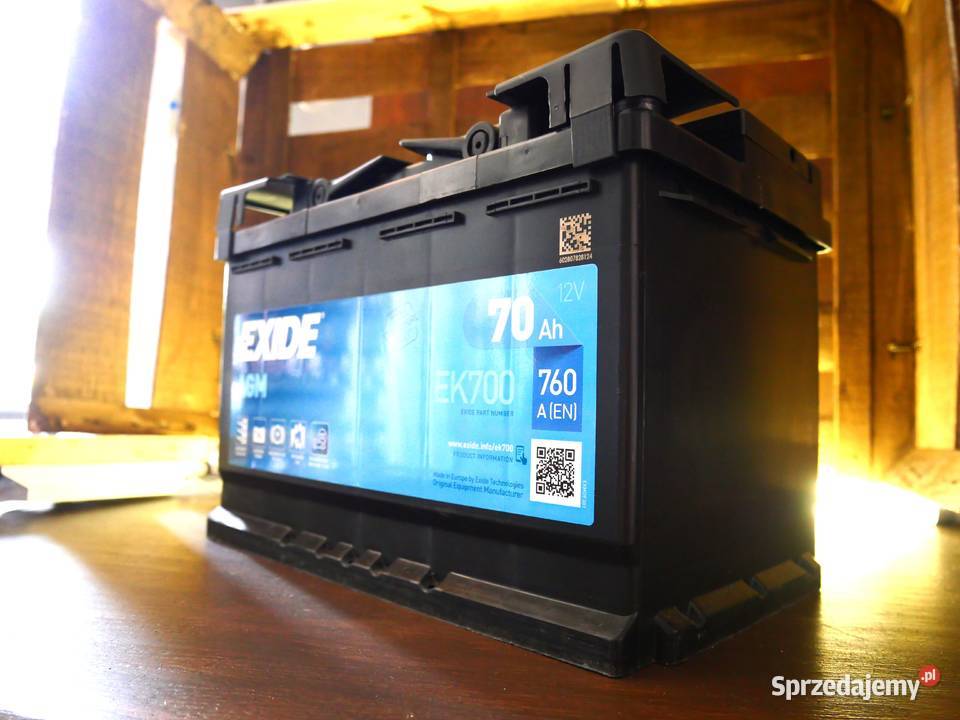 Akumulator EXIDE AGM STARTSTOP EK700 70Ah 760A Akumulatory Bytom
