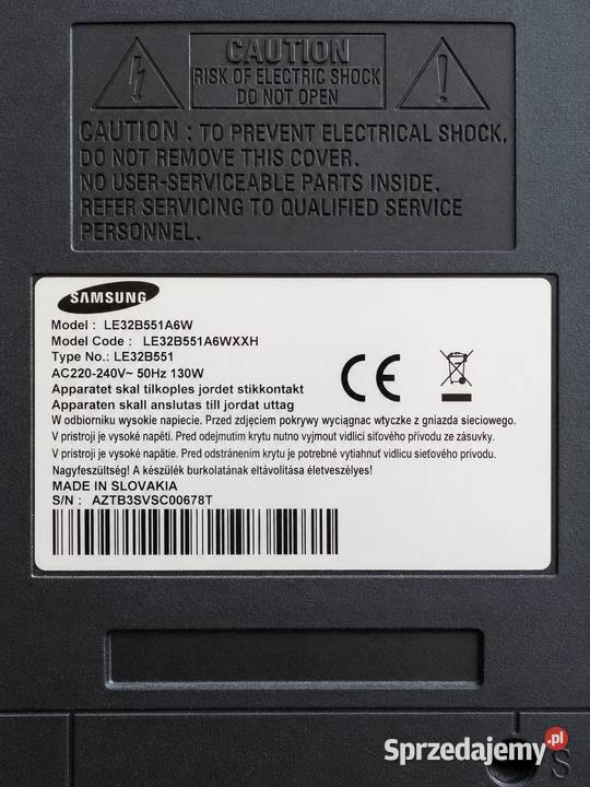 Telewizor Samsung 32 Full HD LE32B551A6W sprawny