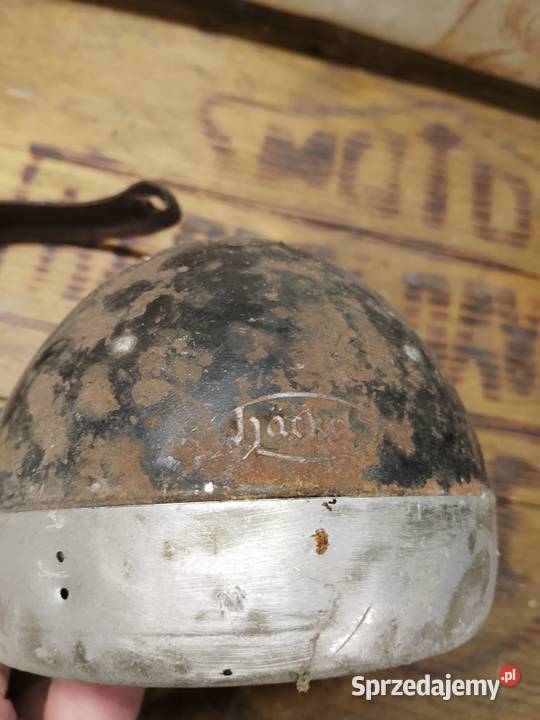 Stara lampa rowerowa Hckel mocowanie Ostrów Wielkopolski