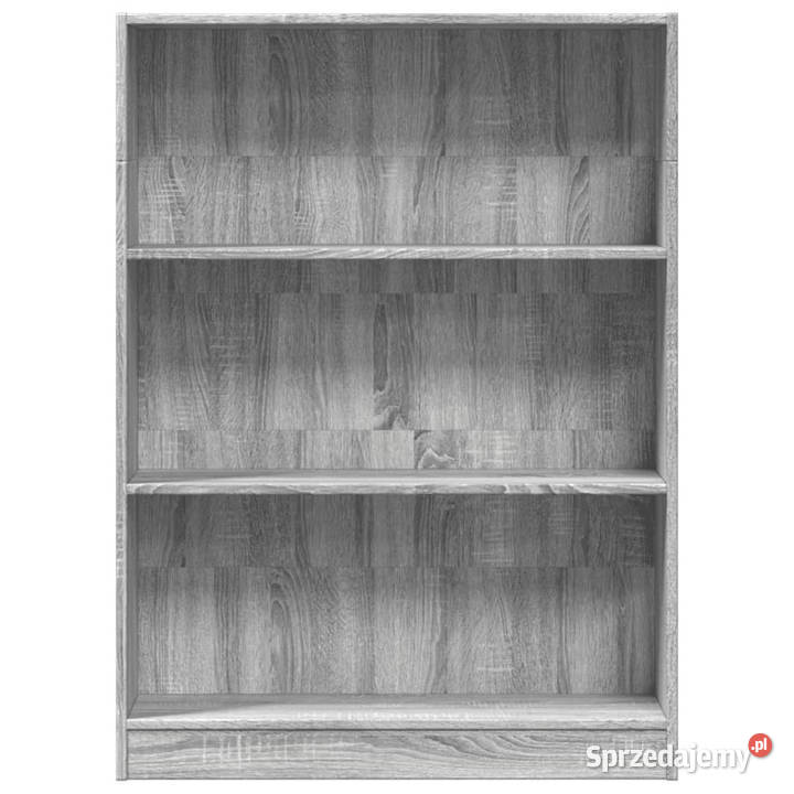 Regał szary dąb sonoma 80x24x109 materiał Warszawa