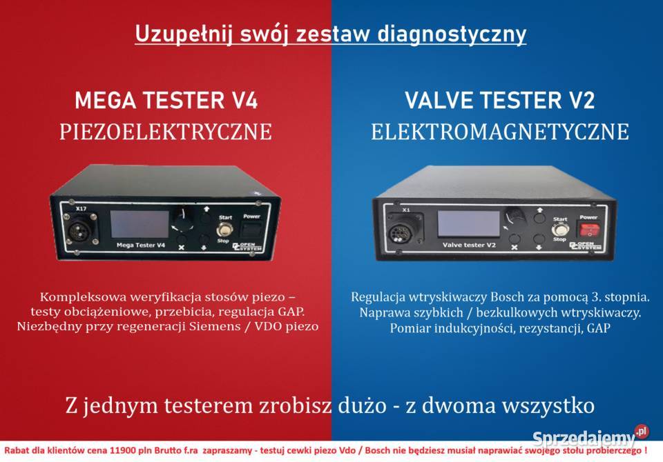 Mega tester V4 do regulacji i testu wtryskiwacza Pozostałe Bielsko-Biała