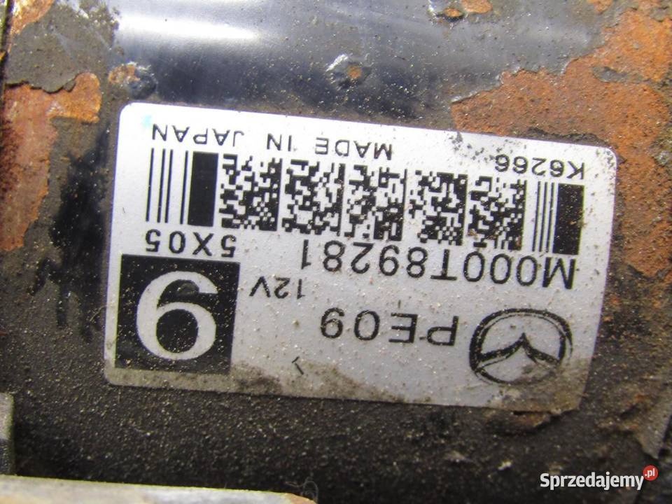 ROZRUSZNIK 15 B MAZDA 2 DJ M000T89281 Układ elektryczny silnika