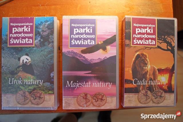 8 cudownych filmów na VHS national geografic Warszawa sprzedam