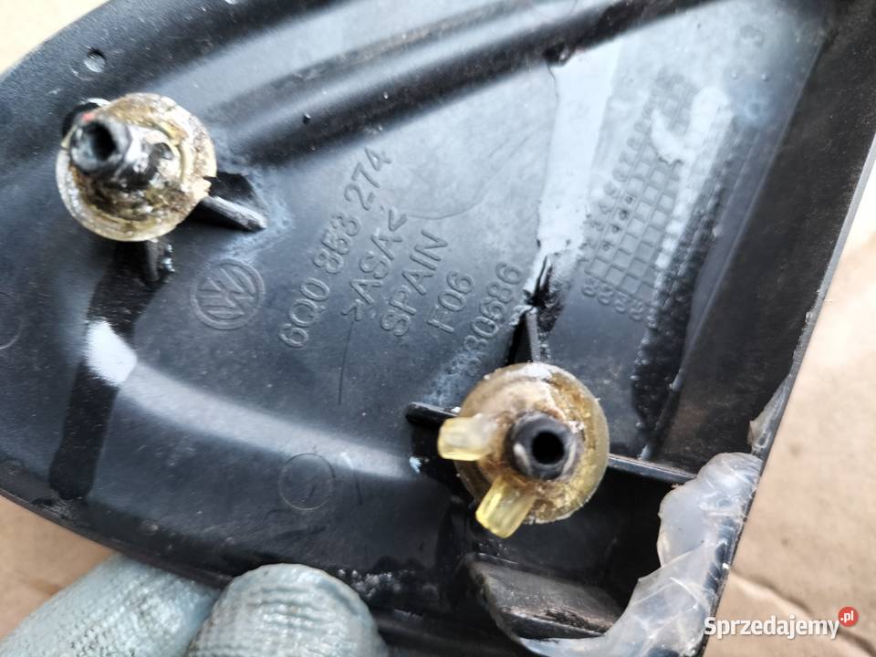 VW POLO MK4 9N 3D TRÓJKĄT PRAWY LUSTERKA Kamień-Kolonia sprzedam