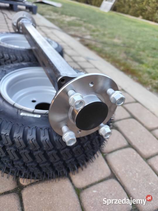 Nowa oś do przyczepki ATV traktorka kosiarki