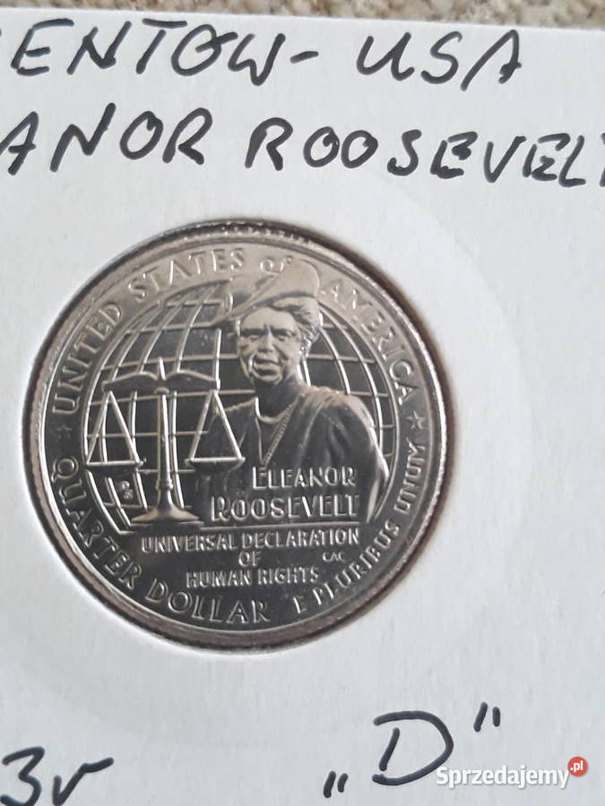 25 Centów USA Eleanor Roosevelt 2023 r menD Konin