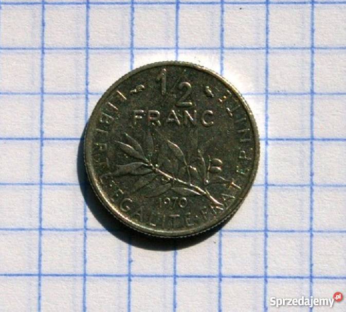 12 FRANKA PÓŁ FRANKA 1970 FRANCJA Piszczac
