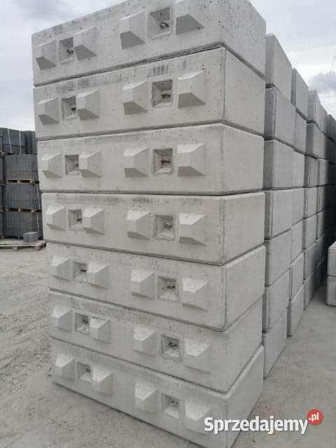 Blok betonowy typ 60 bloki betonowe mury oporowe mazowieckie