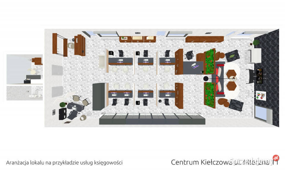 Lokal usługowobiurowy ostatni na parterze dolnośląskie Kiełczów sprzedam