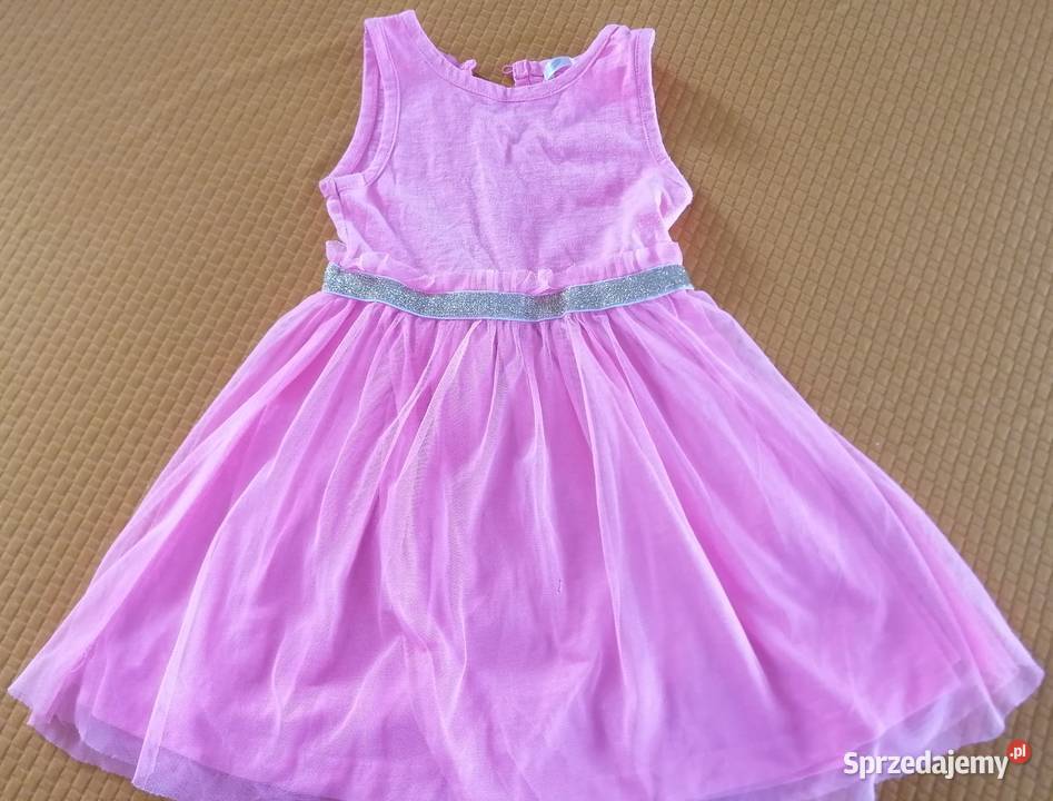 Sukienka tiulowa różowa rozmiar 104 dziewczynka Łódź