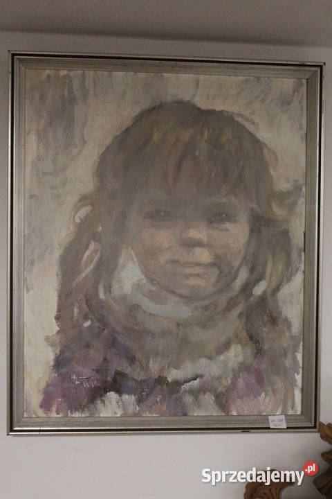 Obraz portret dziewczynki HFALK 328 Antyki zachodniopomorskie Szczecin