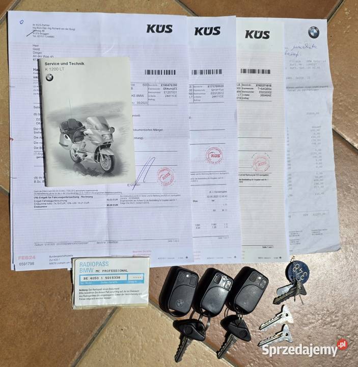 BMW K1200LT Udokumentowany przebieg Pakiet chrom benzyna Zielona Góra