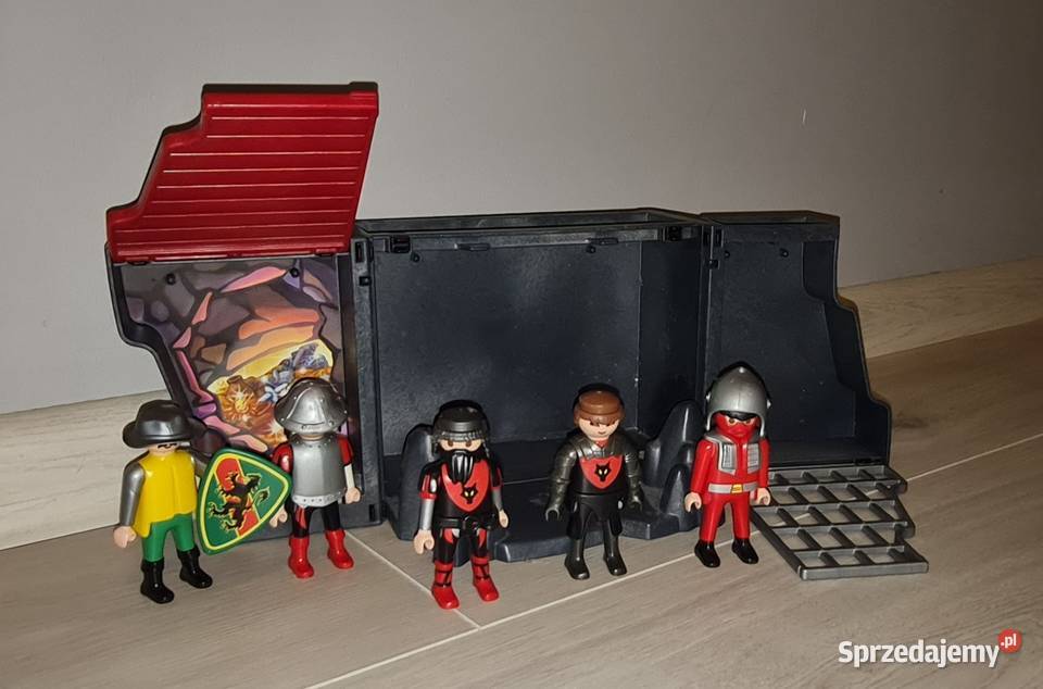 Figurki zestaw kolekcja rycerze Playmobil mini Łódź
