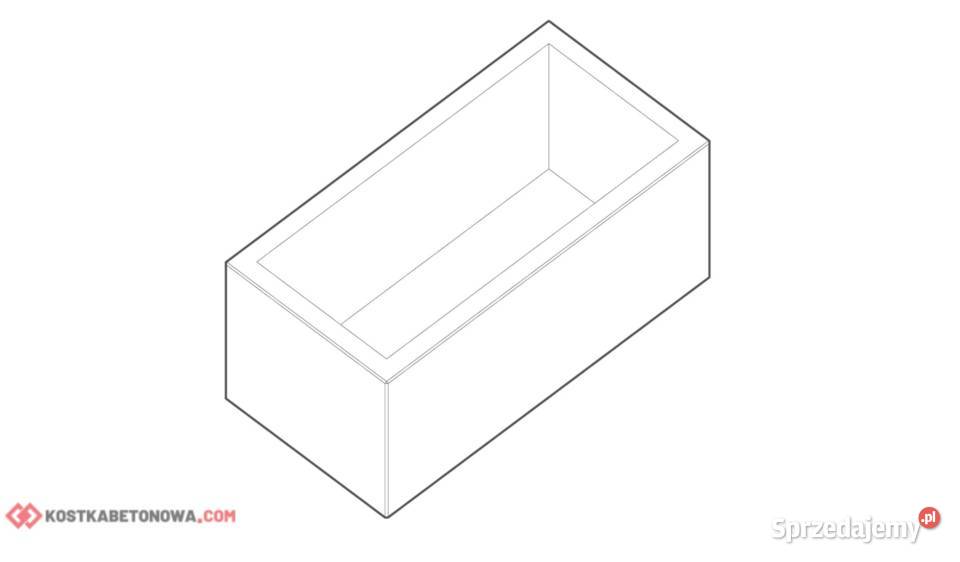 Betonowa Donica Lungo 100 dolnośląskie Wrocław
