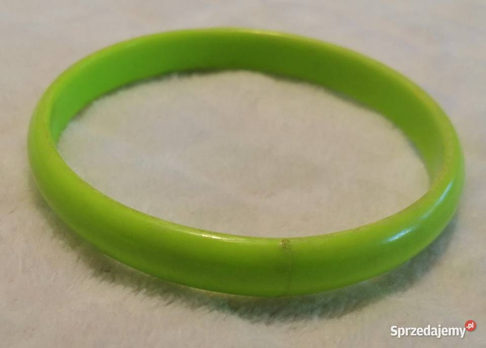 Bransoletka plastikowa zielona 1 66 Zabawka śląskie Czeladź