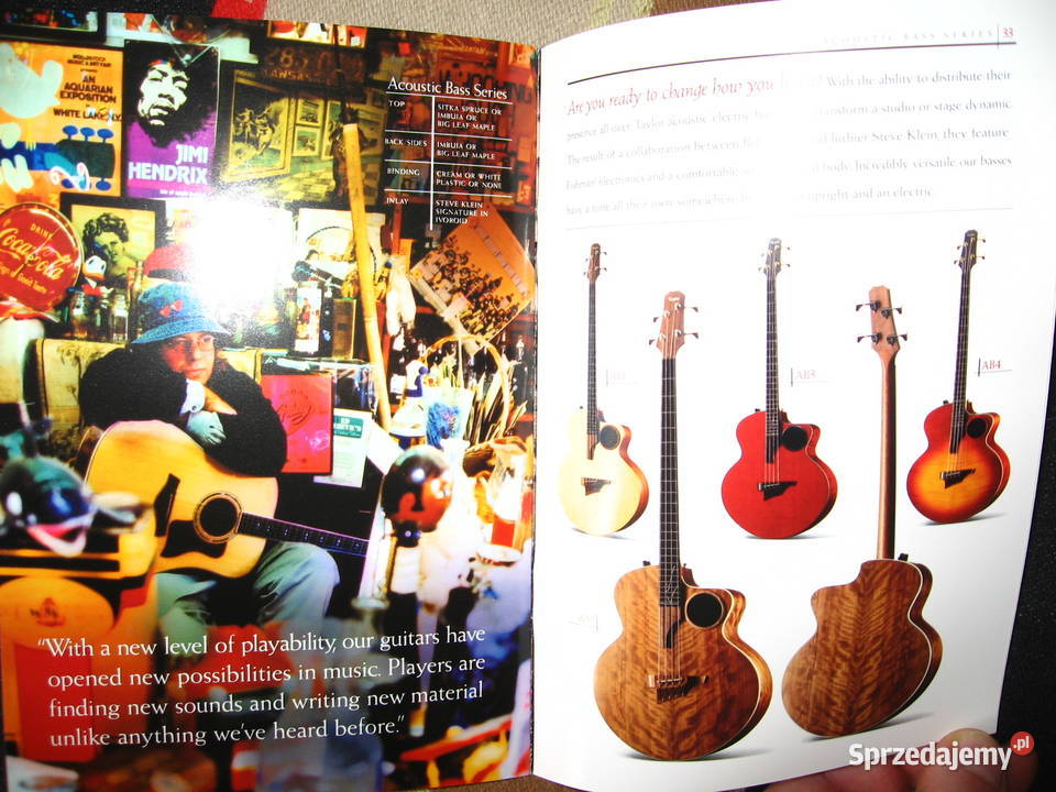 Taylor 20012002 mały katalog gitar Kępice sprzedam
