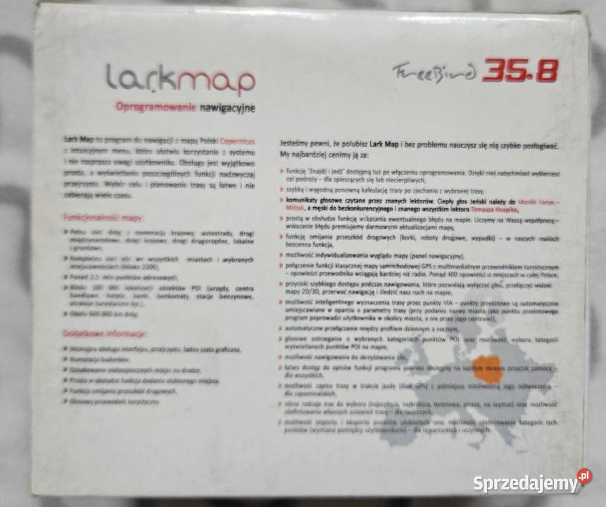 Nawigacja samochodowa LARK 358 Kraków sprzedam
