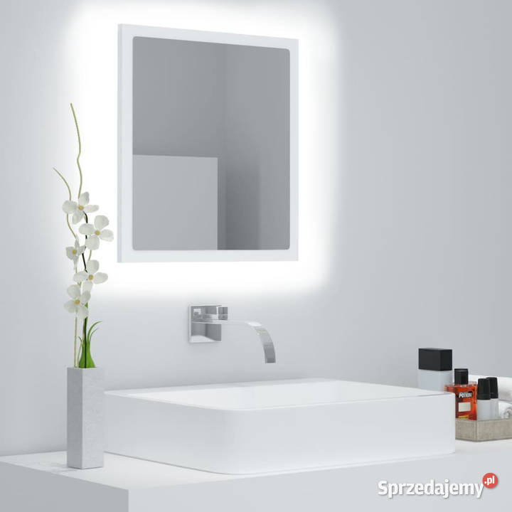 Lustro łazienkowe LED białe 40x85x37 akryl mazowieckie Warszawa sprzedam