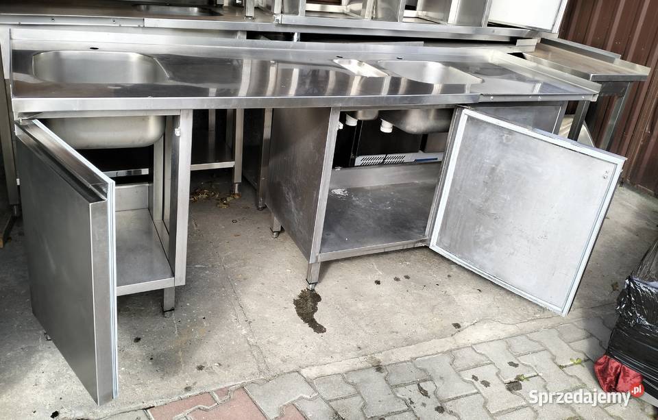 Zlew 2koorowy zabudowany gastronomiczny Słupia Kapitulna