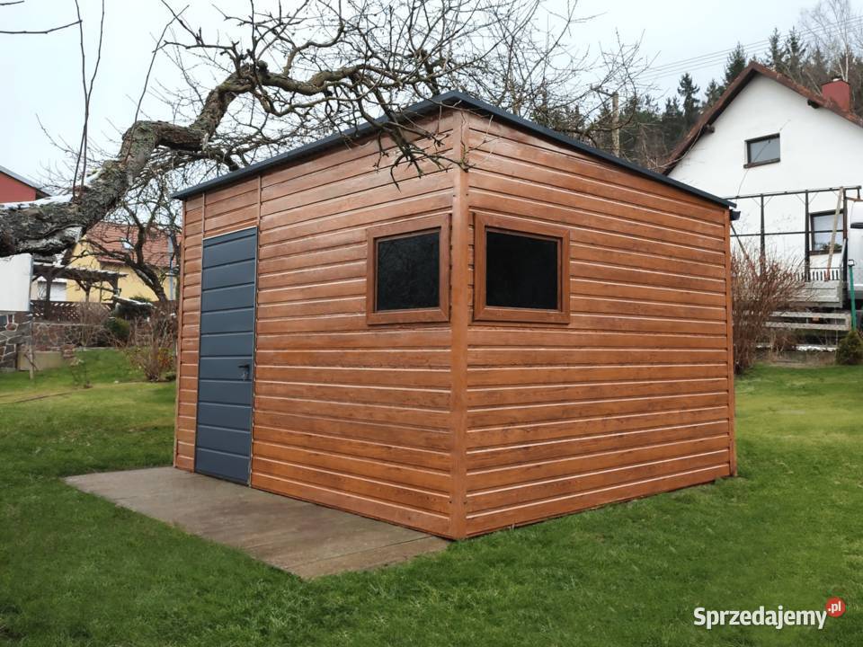 Domek ogrodowy 43m złoty dąb jasny