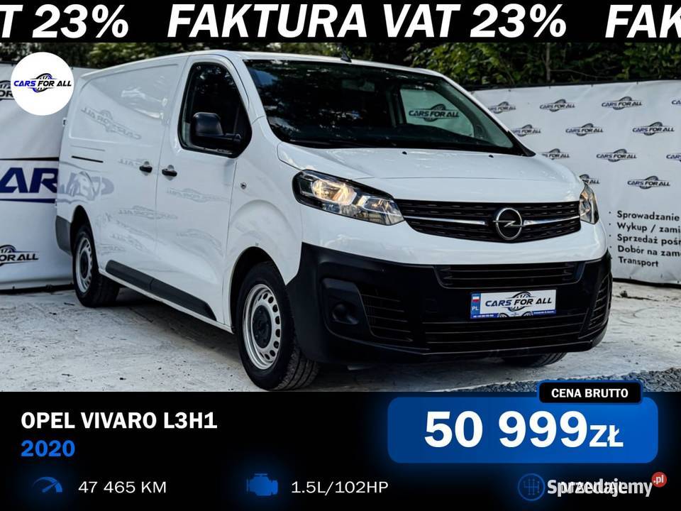 Opel Vivaro 2020 15 TURBO L3H1 Rzeszów sprzedam