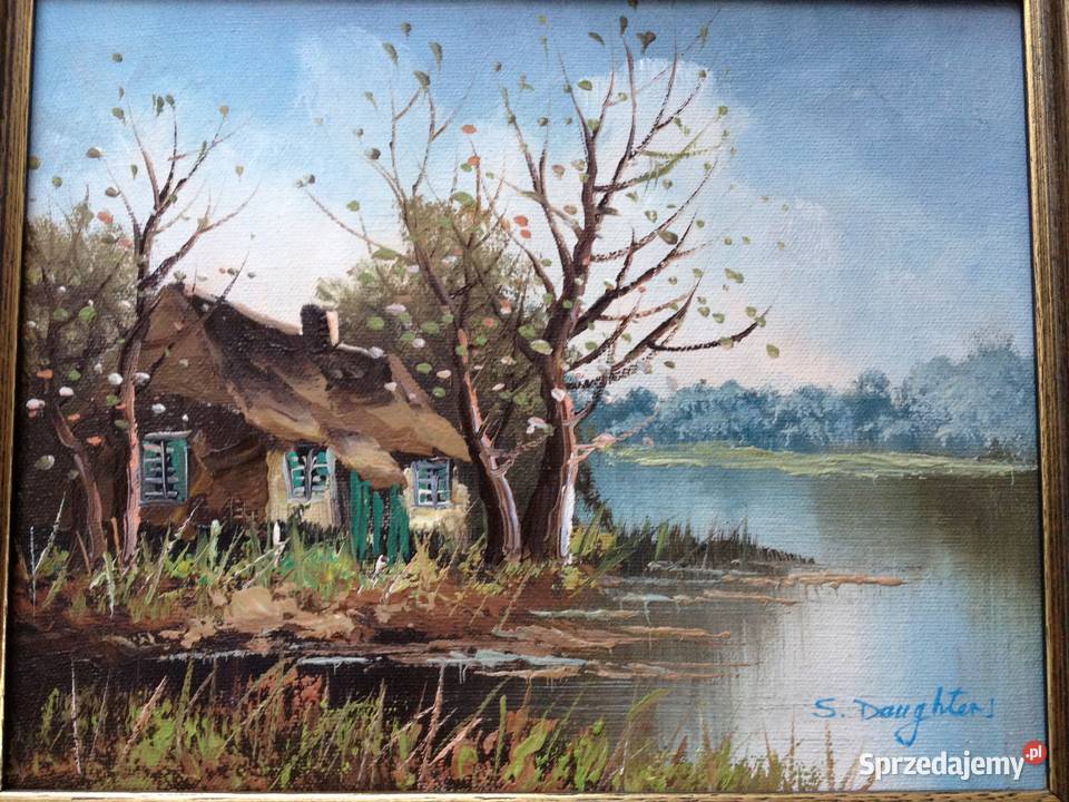 Obraz na płótnie pejzaż w drewnianej ramie 2