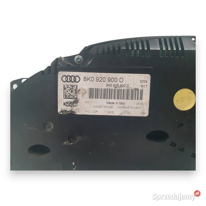 LICZNIK ZEGARY 8K0920900D Audi A4 B8 20 TDI osobowe Liczniki i zegary Chełm