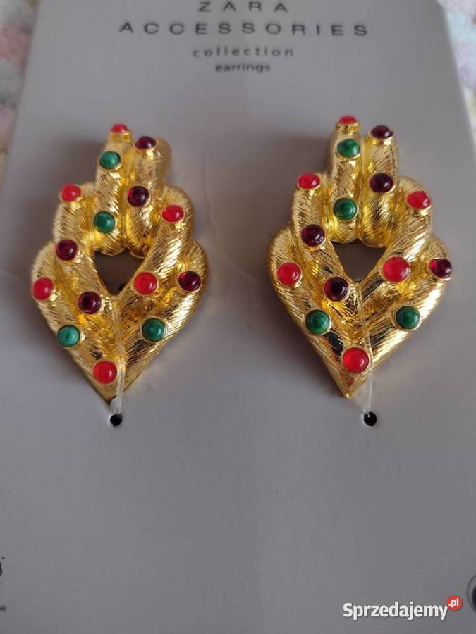 ZARA Ekskluzywne kolczyki wieczorowe z Madrytu Kraków